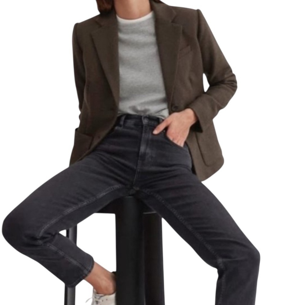 Everlane Wool Academy Blazer in Peat, Preppy, College, Career, Weekend, 10